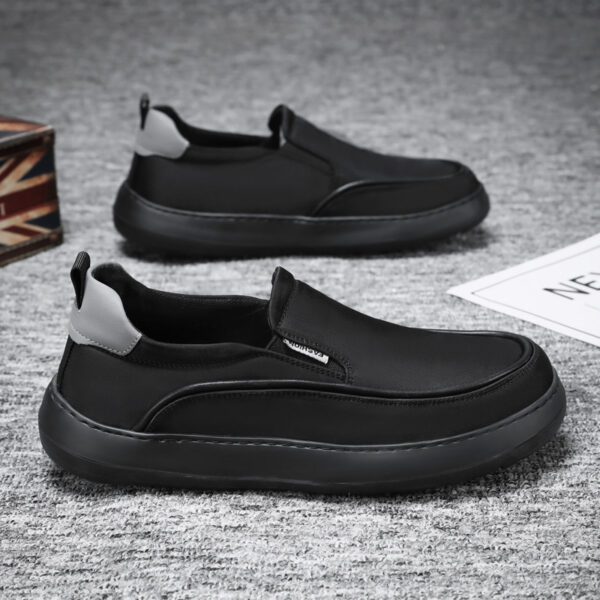 Men's Lightweight Thick-Sole Slip-On Canvas Casual Loafers