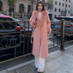 Pink With Fur Collar And Belt / XL (120 140 Lbs