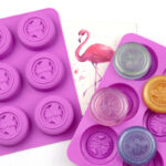 Silicone Cake Mold 6-Circle Bee Design, Handmade Soap Mold, Chocolate Mold