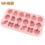 Judian 18-Cavity Flower Silicone Chocolate Mold, Cold Process Soap Mold, DIY Candy and Fudge Mold - Image 5