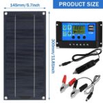 6W 60W Monocrystalline Solar Panel Kit with 10A Controller for Car, RV, Caravan - Image 6