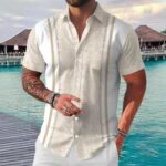 Men's Striped Short-Sleeve Shirt
