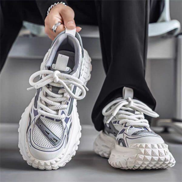 Men's Breathable Height-Increasing Mesh Casual Sneakers