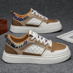 Men's Breathable Soft-Sole White Casual Sneakers - Image 3