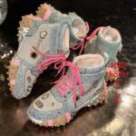 Women's Rhinestone Chunky Platform Sneakers - Image 2