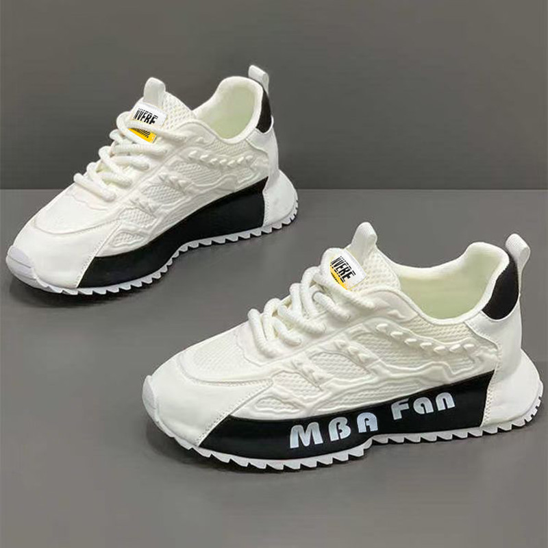 O1CN01Pzl9vM2DEK7RTPLUM_2218663908577-0-cib.jpg Men's Breathable Height-Increasing White Mesh Running Sneakers - Image 1