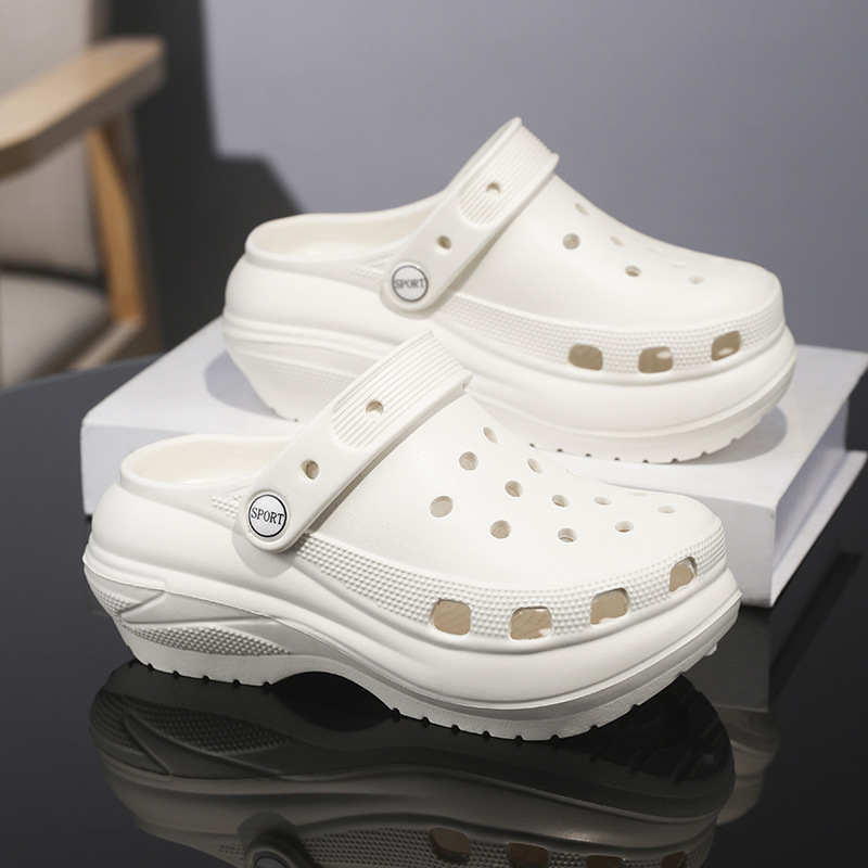 O1CN01QKn2dd1aSjY2TYQxF_2215118793329-0-cib.jpg Women's Thick-Sole Breathable Clog Sandals - Image 1