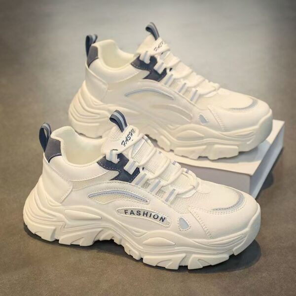 Men's Breathable Thick-Sole Mesh Running Sneakers