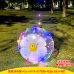 1 Set White Smiling Daisy Ball In Ball Lantern