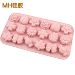 Judian 18-Cavity Flower Silicone Chocolate Mold, Cold Process Soap Mold, DIY Candy and Fudge Mold - Image 4