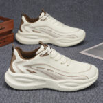 Men's Waterproof Lightweight Soft-Sole Leather Running Sneakers - Image 2