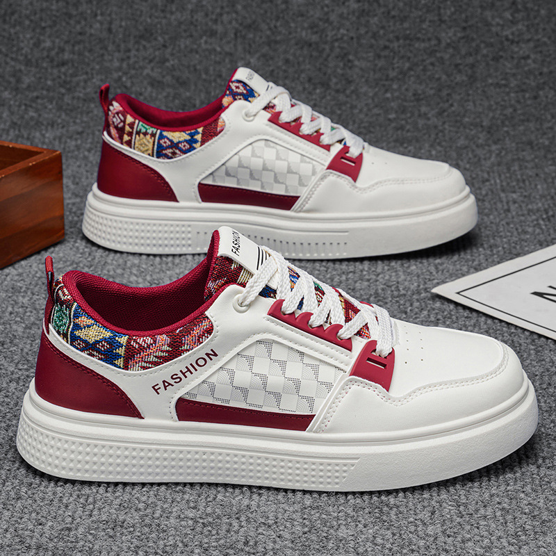 O1CN01UUCFrV2DEKB3rxyjf_2218663908577-0-cib.jpg Men's Breathable Soft-Sole White Casual Sneakers - Image 1