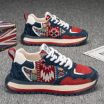 Men's Thick-Sole Height-Increasing Embroidered Casual Sneakers - Image 3