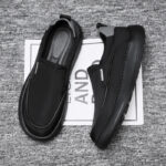 Men's Lightweight Thick-Sole Slip-On Canvas Casual Loafers - Image 2