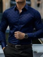 Men's Slim Fit Long Sleeve Formal Shirt - Image 2