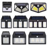Solar Motion-Sensor Waterproof LED Wall Light