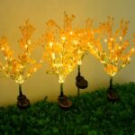 Solar Hydrangea Flower Garden Stake Light - Image 6