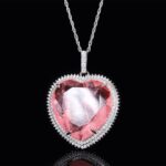 Large Heart Gemstone Pendant Necklace - Image 2