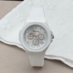 Women's Three-Eye Quartz Watch with Silicone Strap - Image 4