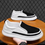Men's Thick-Sole Slip-On Canvas Casual Sneakers - Image 3