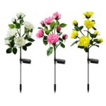 Solar Hydrangea Flower Garden Stake Light - Image 16