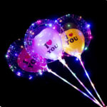 Heart Ball In Ball Style (3 Speed Color 3m LED + 20in Ball Skin + Rod Holder