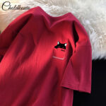 Wine Red 8268 Short Sleeve 100% Cotton / XL (for 140 170 Lbs