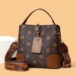 Vintage Printed Bucket Bag