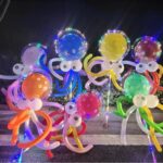 Glow Octopus and Flying Saucer Balloon Set