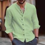 Men's Linen Long-Sleeve Shirt - Image 4