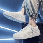 Men's Breathable White Sneakers - Image 3
