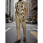 Men's 3D Printed Two-Piece Suit Set - Image 3