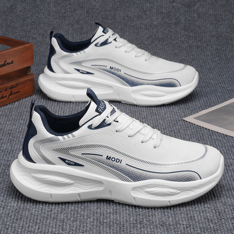 O1CN01gKm3N62DEKBLqOcFf_2218663908577-0-cib.jpg Men's Waterproof Lightweight Soft-Sole Leather Running Sneakers - Image 1