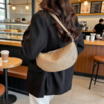 Genuine Leather Dumpling Shoulder Bag - Image 2