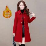 Women's Mid-Length Versatile Wool Coat - Image 7