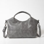 Textured Leather Tote Bag