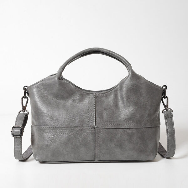 Textured Leather Tote Bag