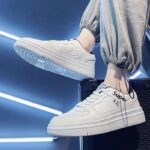 Men's Breathable White Sneakers - Image 4