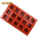 15-Cavity Square Silicone DIY Mold for Soap, Cake, and Sandwich Bread - Image 4