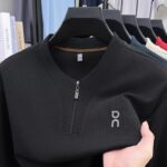 Men's Half-Zip Long-Sleeve Pullover - Image 8