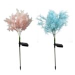 Solar Hydrangea Flower Garden Stake Light - Image 7