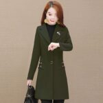 Women's Mid-Length Wool Coat for Mature Women - Image 4