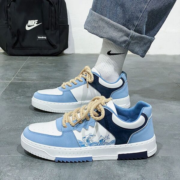 Men's Breathable White Casual Shoes