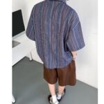 Striped Short Sleeve Casual Shirt - Image 4