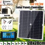 Dual USB Monocrystalline Solar Panel - 25W/100W