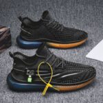 Men's Knitted Mesh Running Shoes - Image 4