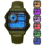 Men's SYNOKE Retro Square Digital Sports Watch - Image 6