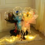 Glowing Rose Bubble Balloon - Image 4
