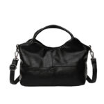 Textured Leather Tote Bag - Image 5