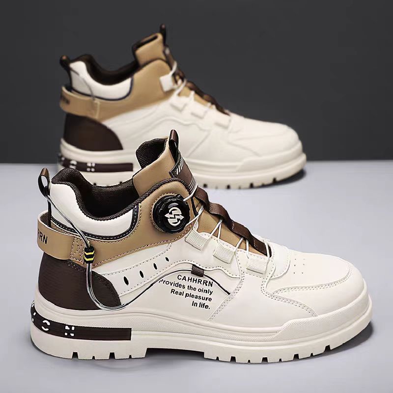 O1CN01ryYzTF2DEK9Kd81Ux_2218663908577-0-cib.jpg Men's Waterproof Height-Increasing High-Top Leather Work Boots - Image 1